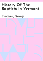 History_of_the_Baptists_in_Vermont